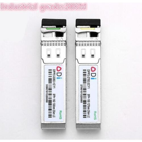 SFP 10G LC 20KM 1270nm/1330nm Industrial grade Single Fiber SFP Optical Module SFP Transceiver Industrial grade -40-85 Celsius