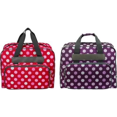 Sewing Machine Handbag Crochet Kits Print Travel Carrying Case Tote Bags Oxford Cloth Large Capacity Crochet Kit Storage Bag