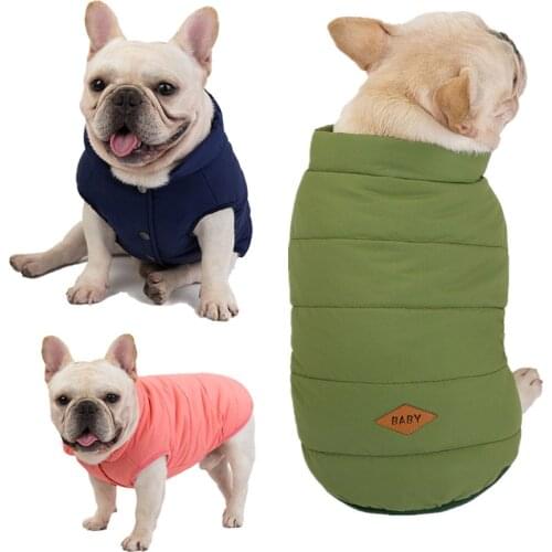 Pet Dog Vest Jacket Autumn Winter Warm Fleece Dog Coat Clothes For Small Medium Large Dogs Chihuahua French Bulldog Pug Clothing