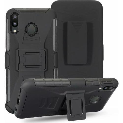 ShockProof Heavy Duty Armour Tough Stand Case With Belt Clip For Xiaomi Redmi Note 7