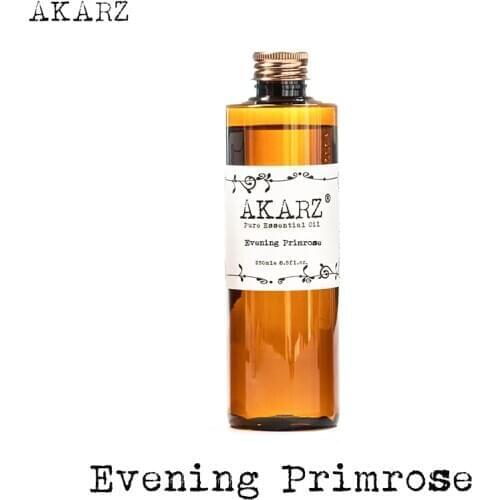 Evening primrose essential oil AKARZ Top Brand body face skin care spa message fragrance lamp Aromatherapy evening primrose oil