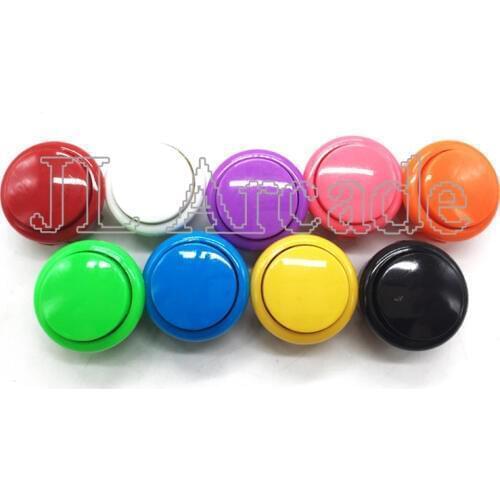 100 PCs Official copy OBSF-30 Sanwa Push Button for Coin Operated Arcade Game cabinet parts accessories