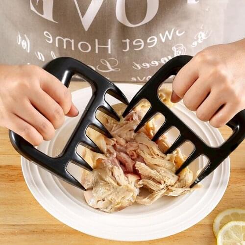 2Pcs/set Portable Meat Divider Reusable Creative Bear Claw Slicer Modern Kitchen Foods Cutting Machine Bbq Accessories Supplies