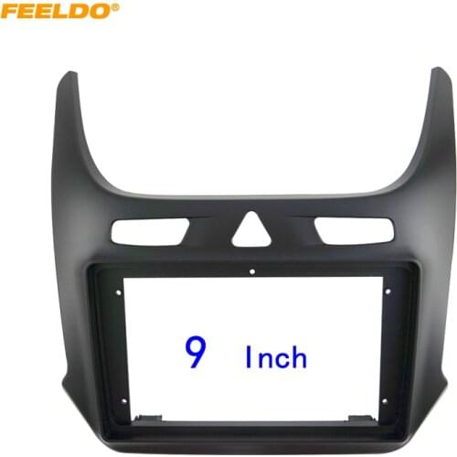 FEELDO Car 2Din Audio Face Plate Fascia Frame For Chevrolet Cobalt 2016+ 9" Big Screen Radio Stereo Panel Dash Mount Refitting