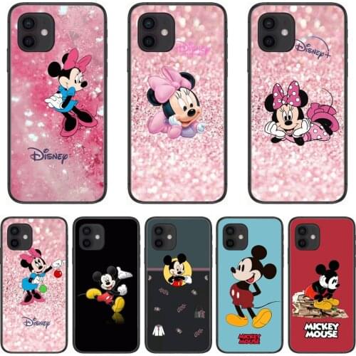 Disney Mickey Mouse Style Phone Case cover For iphone 12 pro max 11 8 7 6 s XR PLUS X XS SE 2020 mini black cell shell