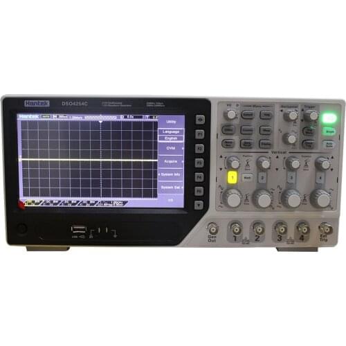 Hantek DSO4254C Digital Oscilloscope 4 Channels 250Mhz LCD PC Handheld Portable USB Oscilloscopes +EXT+DVM+Auto range function