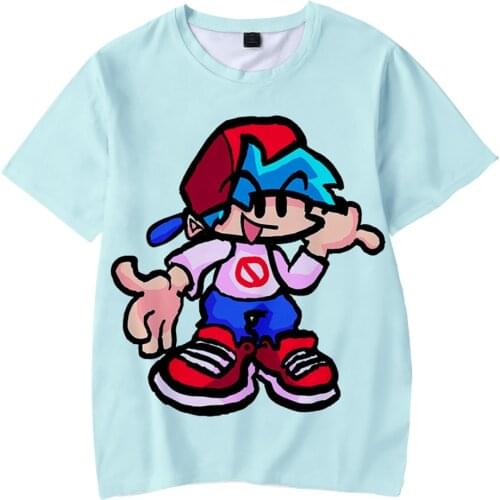 Friday Night Funkin Game 3D Printed Children T-shirts Fashion Summer Short Sleeve Tshirt Hot Sale Kids Casual Streetwear Clothes