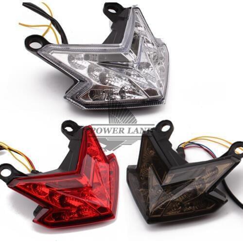 For KAWASAKI Z800 2013-2014 Motorcycle Accessories Integrated LED Tail Light+Turn Signal Blinker Light Red/Smoke/Clear Lens