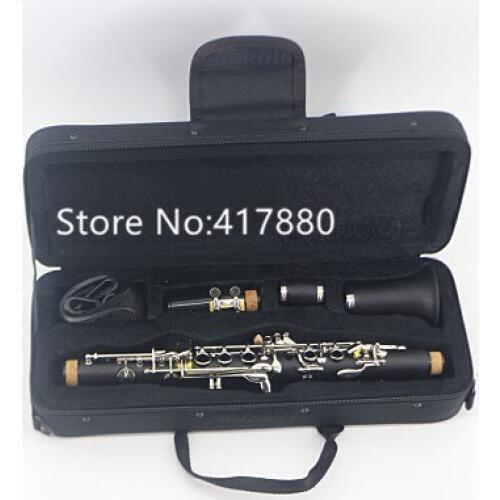 Hot Selling E Tune 17 keys Clarinet Bakelite or Ebony Wood Body Sliver Keys Musical Instrument with Case Accessories