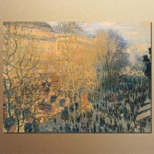 Boulevard of Capucines by Claude Monet Oil paintings reproduction Landscapes art hand-painted home decor