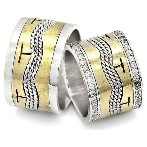 Couple Wedding Ring Sterling Silver 925 Woman And Man Luxury Jewelry Bands Engagement Anniversary Anatolian Civilization Models