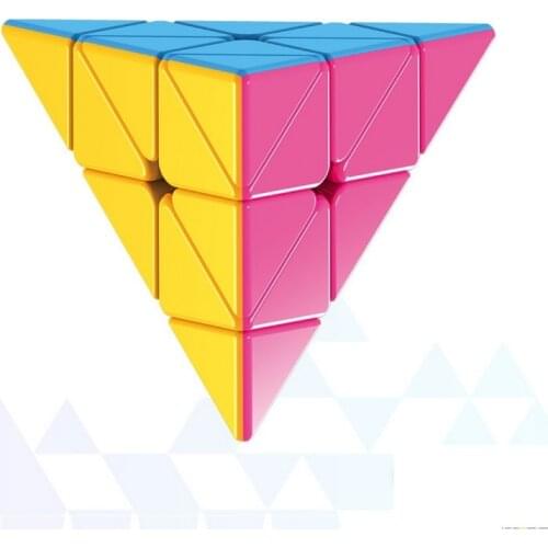 Magic Cube Magnetique Bandaged Cube triangle classic professional speed pyramid puzzle cubo magico toys anxiety relief cube