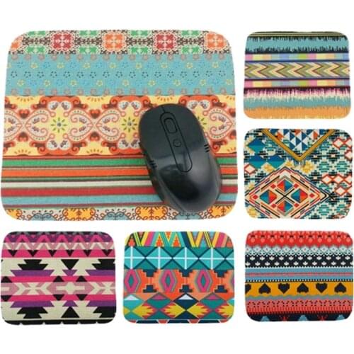 Small Mouse Pad Cute Retro Style Creativity Mouse Pad Small Persian Carpet Laptop Keyboard Disk Mouse Pad Table Mat Gaming Desk