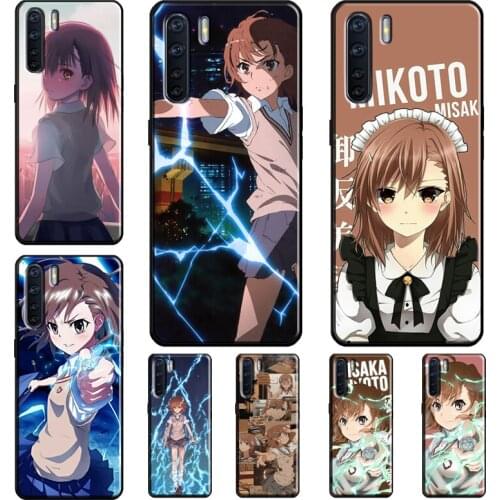 Misaka Mikoto Railgun Anime Phone Case For OPPO A91 A15 A83 A92 A72 A52 Reno 2Z A5S A3S A1K F5 F7 A5 A9 A53 A31 2020
