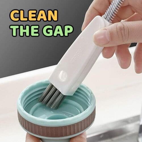 Multifunction3in1 Kitchen Cleaning Brush Bottle Straw Household Cleaning Brush Set Bristle Kit Tube Bottle Straw Washing Cleaner