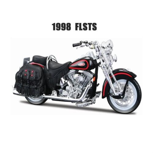 Maisto 1:18 Harley-Davidson 1998 FLSTS Heritage Springer Racing Bike simulation alloy motorcycle model toy car Collecting