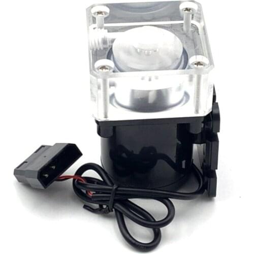 CPU Water Cooling Pump, 12V Low Noise Desktop PC Liquid Cooling Systems DIY Suitable for Water Cooling