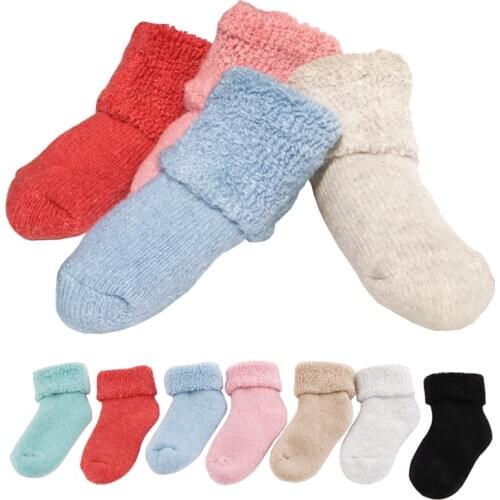 New autumn and winter childrens socks thick casual warm childrens socks