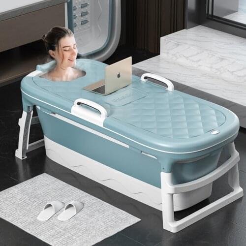 Seniors Portable Bathtub Adults Large Foot Massager Spa Portable Bathtubs Folding Tina Inflable Bathroom Products EH60PB