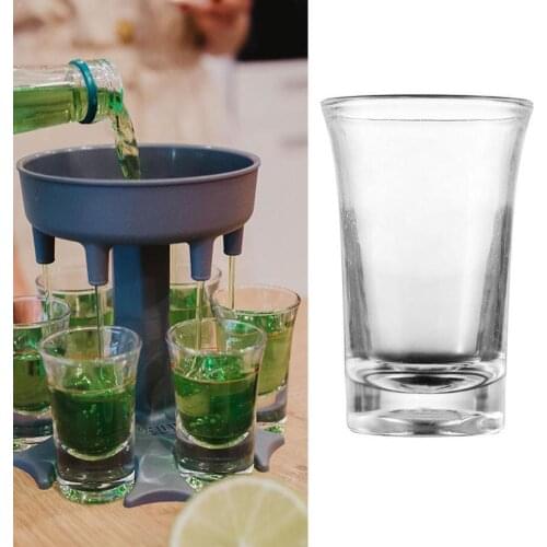 6 Shot Glass Dispenser Holder Wine Glass Portable Bar Portable Drinking Liquor Dispenser Games Party Glass Glass C6Y8