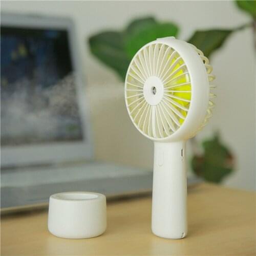 Portable Water Spray Mist Fan Electric USB Rechargeable Handheld Mini Fogger Fan Cooling Air Conditioner Humidifier Home Outdoor