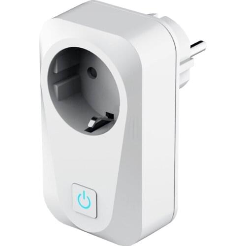 Top Smart WiFi Plug Remote Voice Control Power Monitor Socket Outlet Timing Function Work for Alexa Google Home Tuya,EU Plug