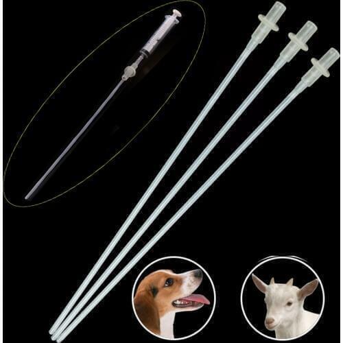 10PCS disposable pet canine artificial insemination pipe plastic dog sheep pipes sperm semen seminiferous duct equipment tools