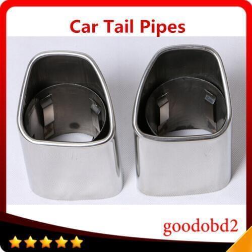2pc/set Car Stainless Steel Auto Exhaust Muffler Exhaust Pipe Car Tail Pipes Fit For VOLVO XC60 tail pipes auto accessories