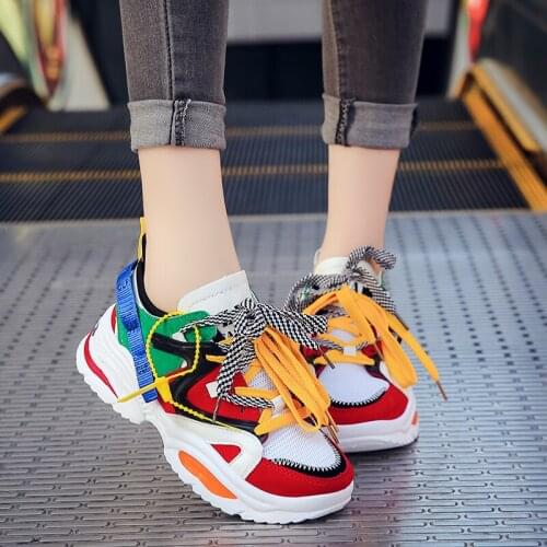 Hot Sale Outdoor Athletic Shoes Sport Sneakers Women Running Shoes Breathable Mesh Trainer Walking Shoes ST421