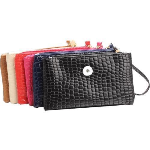 6 Colors Female 18mm Metal Snap Buttons PU Leather Purse Button Wallet DIY Snaps Jewelry Womens Bags Fashion Bracelet ZN001