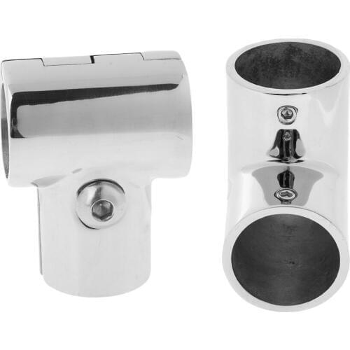 2Pcs 25mm 90 Degree Hand Rail Fitting for Marine Boat Yacht Kayak