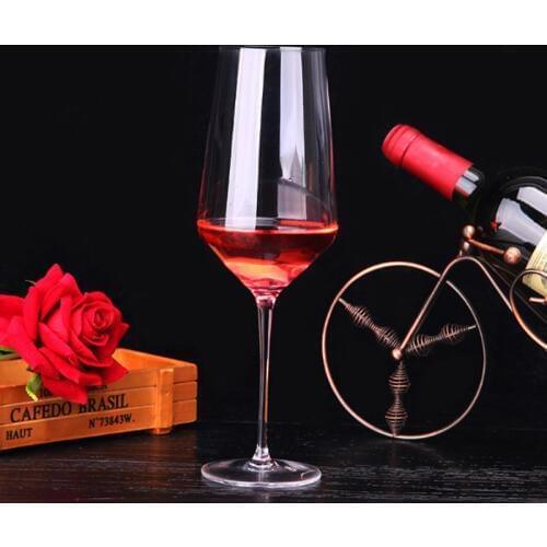 2pcs Large 600ml Red Wine Crystal Glass Cup Lead-free Champagne Goblet Bordeaux Toasting Glass Birthday Wedding Christmas Gift