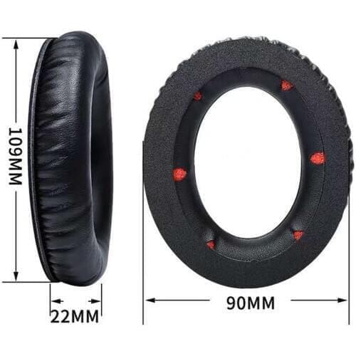 2pcs/set Earpads for HyperX Earmuff Leather Case Soft Sponge Earpads Cushion Cover for Cloud Revolver S Gaming Headphones