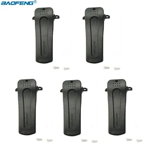 Lot 5PCS Baofeng Two Way Radio Belt Clip Clamps with Screws For Retevis H777 BaoFeng BF-666S BF-777S BF-888S Walkie Talkie