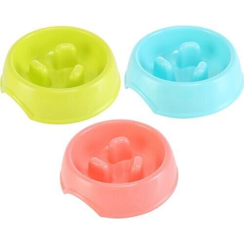 7 Styles Pet Dogs Cats Bowl Pure Colors Large Dogs Cats Puppy Cat Bowls Paw Print Pets Bowl Cute Food Water Feeder