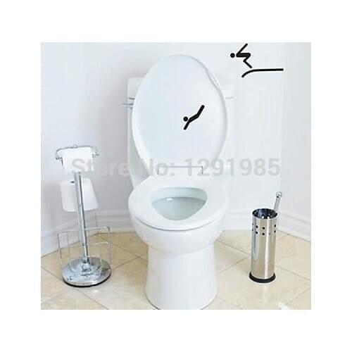 Free Shipping The Divers Toilet Sticker Decal Ideal for Kid Nursery Home Decor fashion Removable PVC poster