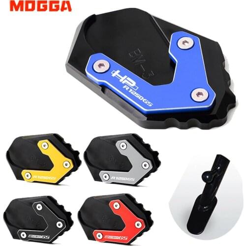 For BMW R1250GS R 1250 GS HP R1250 GS Adv. Adventure low suspension CNC Kickstand Side Stand Vergroter Plaat Extension Pad -2021