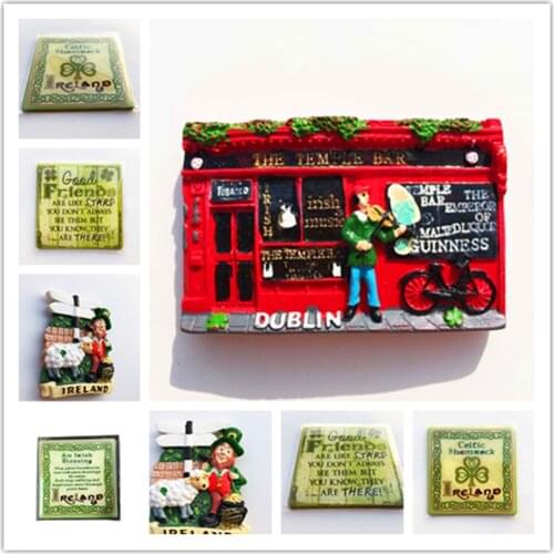 Ireland Britainfridge magnet Tourist Souvenir Eire Cantabria Travel Gifts Magnetic Fridge Stickers