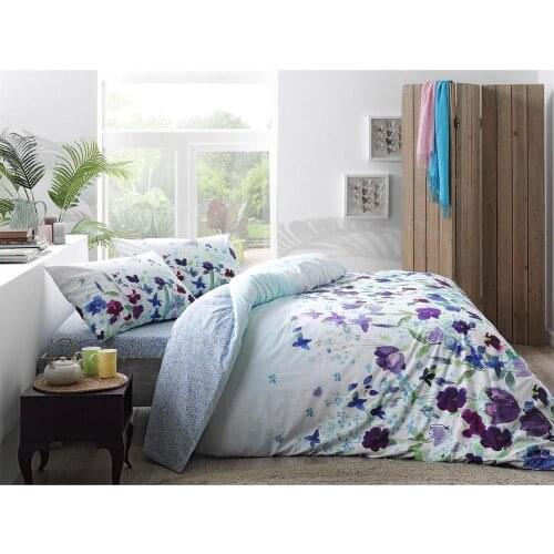 TAC TEXTILE DUVET COVER SET DOUBLE SIZE %100 COTTON MADE IN TURKEY MELANY SERIES