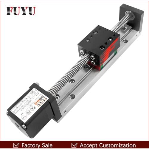Mini Linear Guide Slide Rail CNC Small Stage Actuator Screw Lead Motion Table System Nema 14 Robot Part Motorzied Stepper Motor