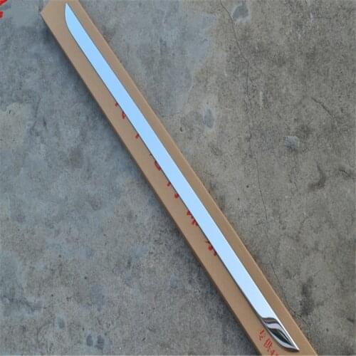 Tailgate Rear Door Bottom Cover Molding Trim Stainless Steel back door trim car Accessories for Skoda Rapid 2013-2018Car Styling