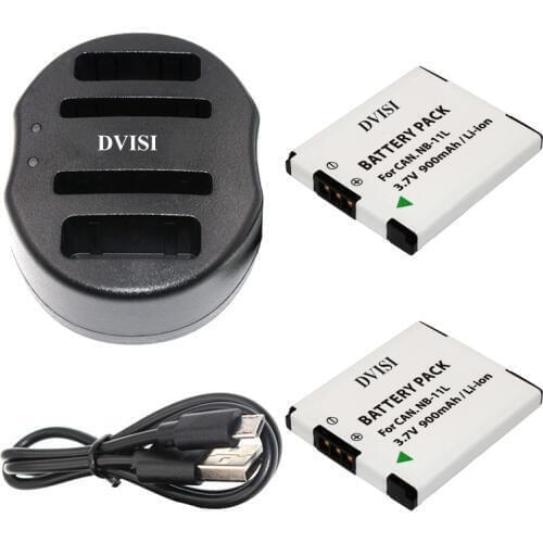 NB-11L NB 11L Rechargeable Battery + USB Dual Charger for Canon PowerShot A2300 IS A2400 IS A2500 A3400 IS A3500 IS ELPH110 HS