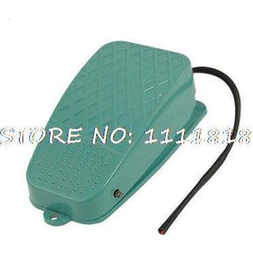 Antislip Momentary Contact Wired Metal Foot Switch AC 250V 10A TFS-101