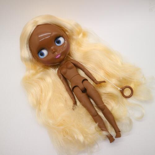 Joint body Nude blyth Doll super black skin Factory doll Fashion doll Suitable For DIY 1213