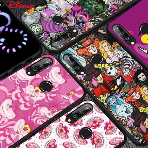 TPU Silicone Cover Cheshire Cat Alice For Huawei P40 P30 P20 Pro P10 P9 P8 Lite E Plus 2019 2017 Phone Case