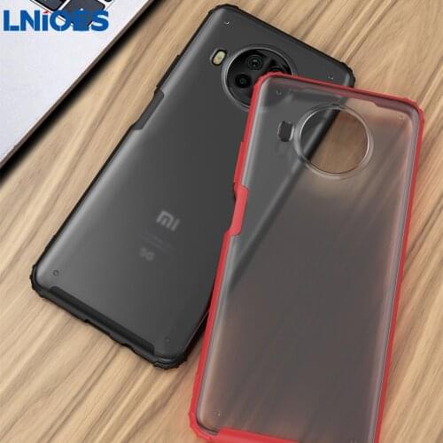 For Xiaomi Mi 10T Lite Case Silicone PC Mixed Frosted Transparent Case Shockproof Armor for Xiaomi Mi 10T Lite Case