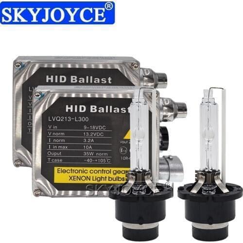 SKYJOYCE Original 35W Xenon D2S HID Bulb Kit OEM Xenon Ballast 5DV007760-05 D2S D2R 6000K 5000K 4300K 8000K Car Headlamp Light