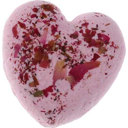 SPA Heart Shaped Women Bubble Bath Salt Essential Oil Balls Moisturize Dry Skin 4 Scented Ball 60g/ball