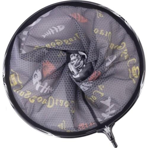 Net Head Ultra Light Hard Imitation Carbon Competitive Titanium Alloy Mesh Replaceable Net Cloth Fishing Gear