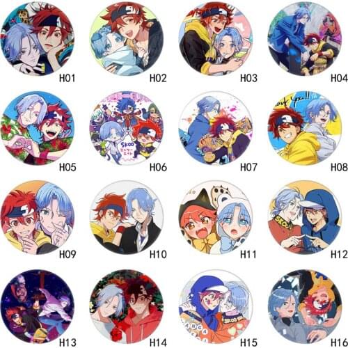 Anime SK8 The Infinity Cosplay Miya RekI Snow Cherry Blossom Badges Kawaii Brooch Pins Gifts For Boys Girls
